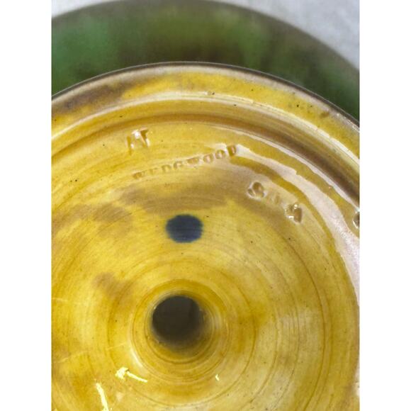 Wedgwood England Antique Late 1800's Majolica Small Comport Floral Motifs-Rare - Picture 13 of 14